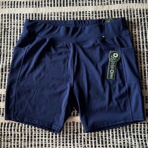 RAG Plus Size 3X Navy blue women’s athletic shorts NWT